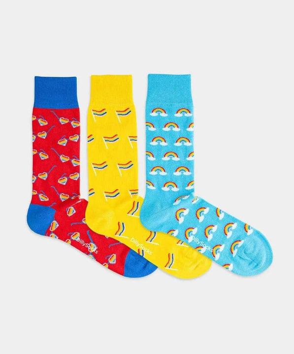 Immagine prodotto DillySocks Orgoglio Arcobaleno (confezione da 3, 36 - 40)