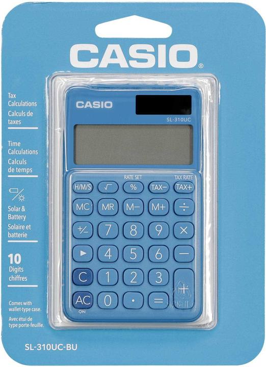 Produktbild Casio Taschenrechner SL310UCBU 10-stellig blau (Batterien)
