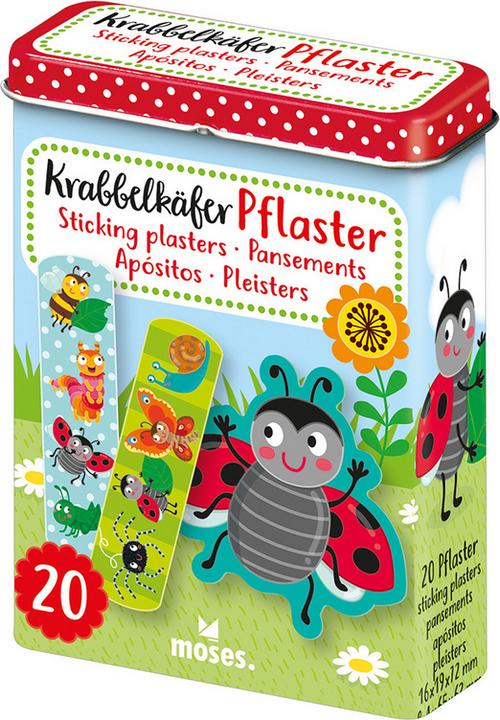 Actual product image Crawling beetles, 20 plasters with pattern in metal box (20 x)