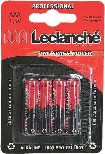 Produktbild Leclanché Batterie Alkaline Professional (4 Stk., AAA)