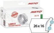 Produktbild METO Etiketten für Preisauszeichner, 26 x 16 mm, weiss geeignet für Classic M, 2-zeilig