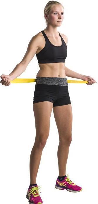 Produktbild Tunturi Resistance Band - Gummi Gymnastikband (1.20 m, Leicht)