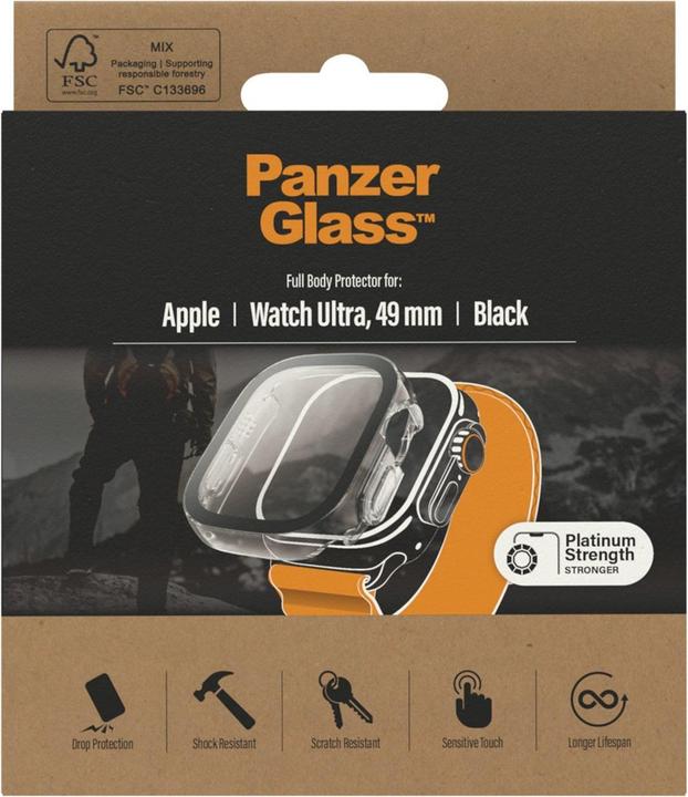 Actual product image PanzerGlass Screen Protector Full Body Apple Watch Ultra (49 mm) Black