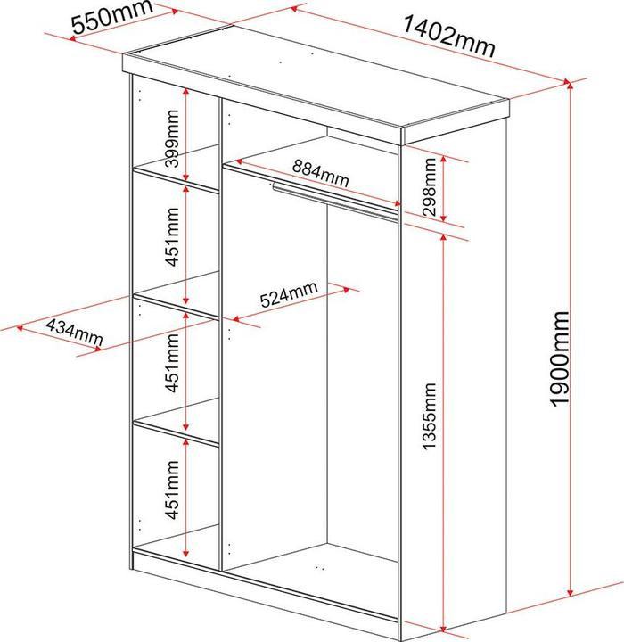 Produktbild Inter Link Magnus (140 x 55 cm)