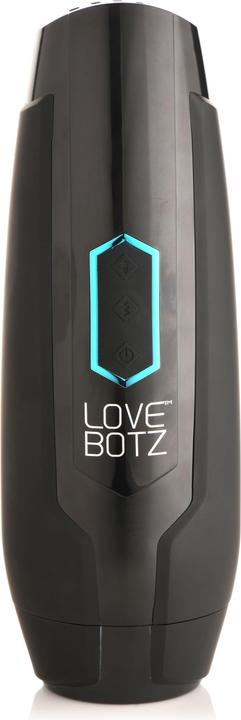 Actual product image XR Brands Thrusting and Vibrating Masturbator - Black