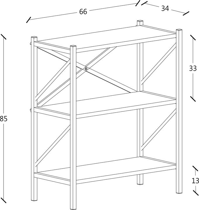 Immagine prodotto VCM Insasi 2 (66 x 34 x 85 cm)