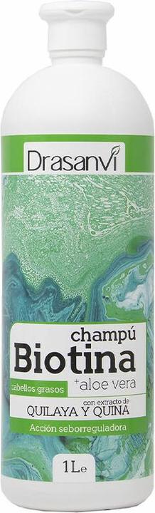 Actual product image Drasanvi BIOTIN AND ALOE VERA oily hair shampoo 1000ml (1000 ml, Liquid shampoo)