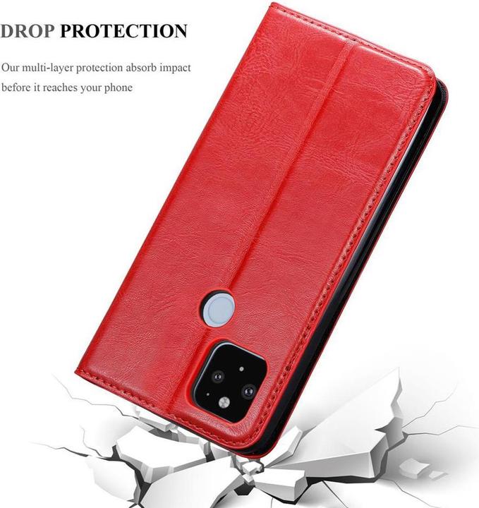 Actual product image Cadorabo Book Invisible Magnet Cover (Google Pixel 5 XL)