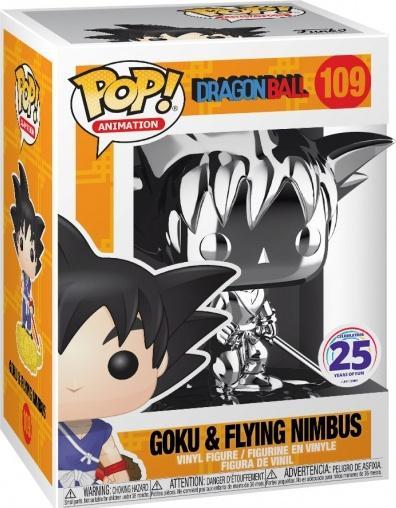 Immagine prodotto Funko POP! Dragon Ball Goku & Flying Nimbus Chrome Argento 25° Anniversario