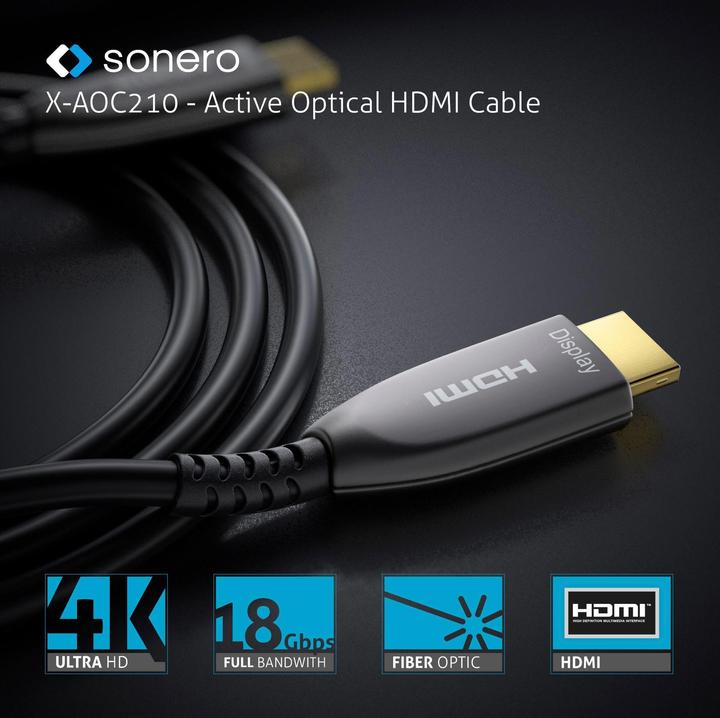 Image du produit Sonero Câble Premium Cert. HDMI actif 30 m (0.27 m, HDMI)