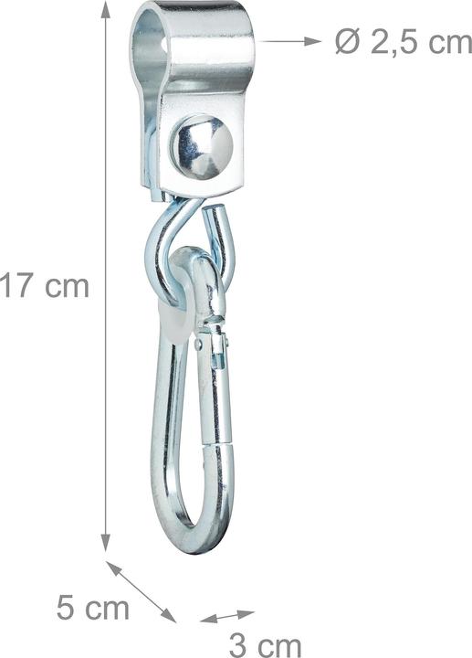 Actual product image Relaxdays 2x swing hooks