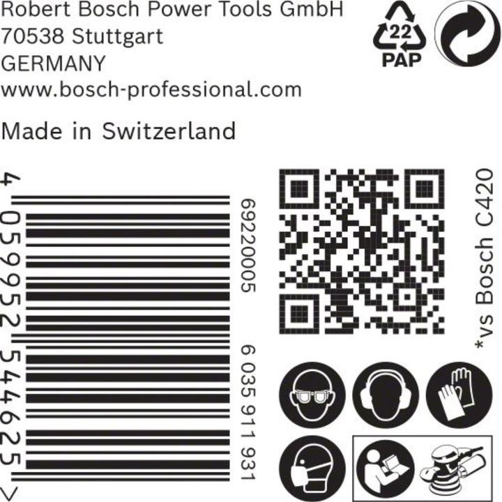 Produktbild Bosch Professional Zubehör EXPERT C470 Schleifpapier Mehrloch für Exzenterschleifer, 125 mm, G 40, 50-tlg. (40)