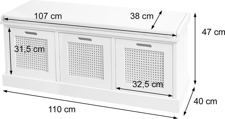 Produktbild JOHN316 Sitzbank (110 cm)