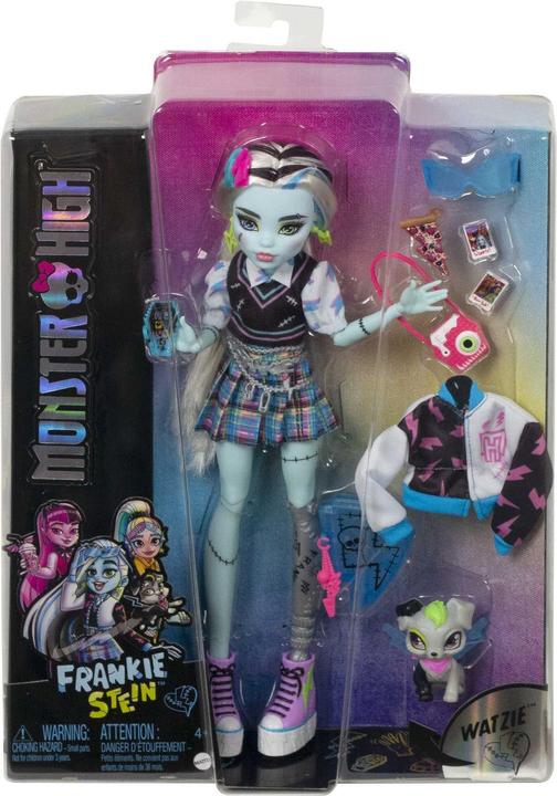 Actual product image Monster High Frankie Stein Doll With Pet And Accessories