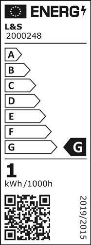 Label énergétique L&S Bande LED Tudo Eco Blanc neutre 12 V 9,6 W/m L.15m l.8mm (Blanc neutre, 1500 cm, Intérieur)