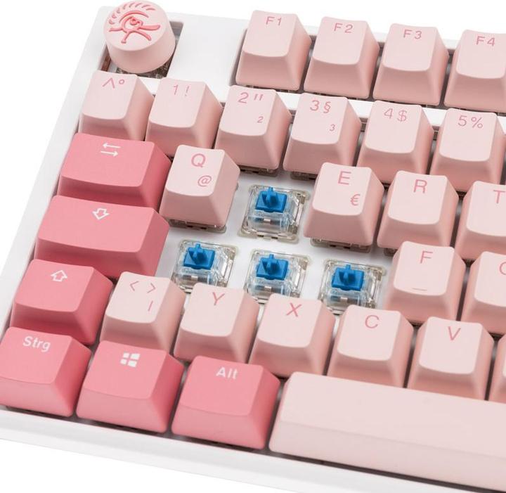 Produktbild Ducky One 3 Gossamer TKL Pink Gaming Tastatur - MX-Blue (DE, Kabelgebunden)