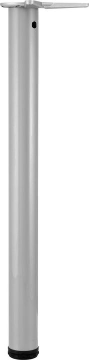 Camar Tischfuss zylindrisch Tischbein ø 60mm Möbelbein L 1100mm, Stahl silber RAL 9006