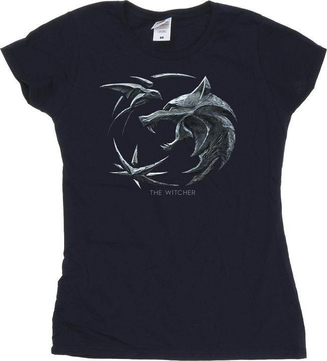 Netflix The Witcher Wolf Logo TShirt (S)