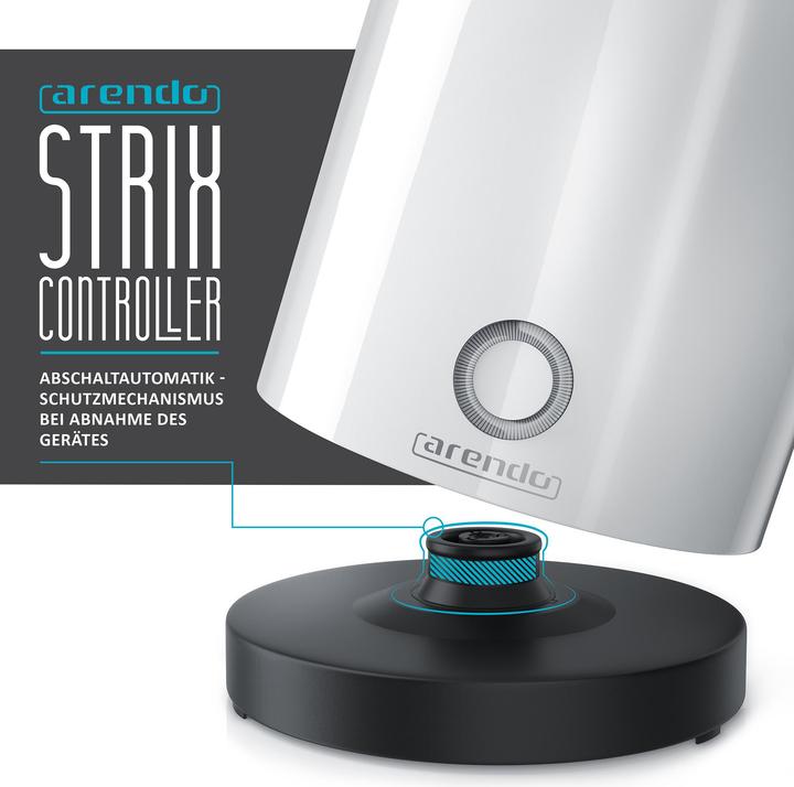 Produktbild Arendo Wasserkocher mit Temperatureinstellung & Warmhaltefunktion (0.50 l, EU-Stecker)