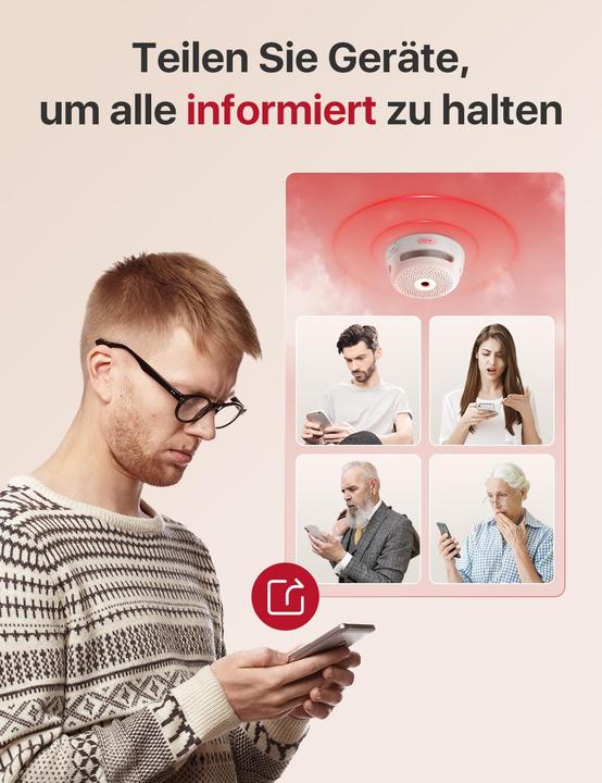 Produktbild X-Sense Smart Rauchmelder-Set mit WLAN-Basisstation (12 Stück)