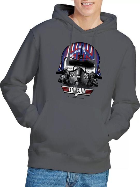 Immagine prodotto Top Gun Maverick Felpa con Cappuccio Casco Uomo (L)