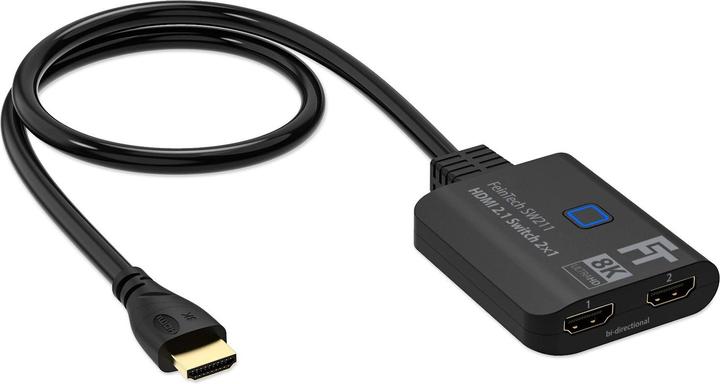 Actual product image FeinTech SW211 HDMI 2.1 8K Bi-Directional Switch 2 In 1 Out | Splitter 1 In 2 Out | Pigtail