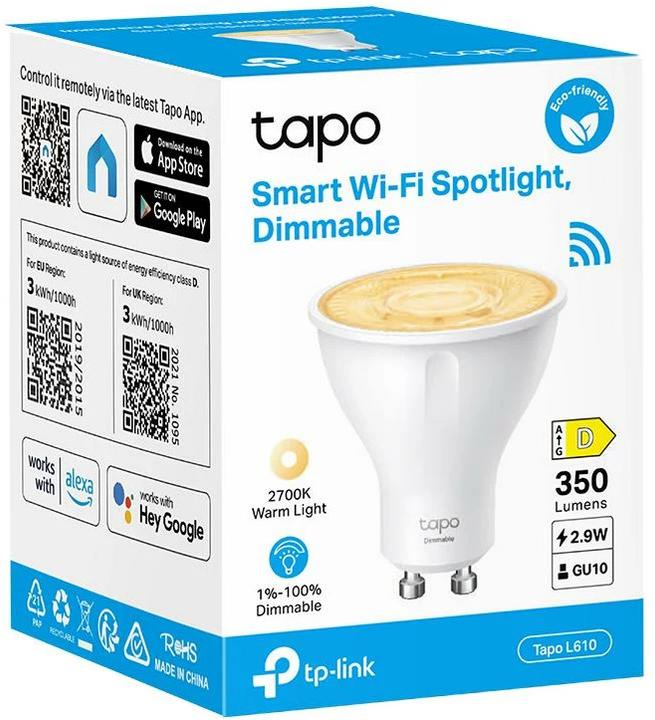 Actual product image TP-Link Tapo L610 (1-pack) (GU10, 2.90 W, 350 lm, 1 x, D)