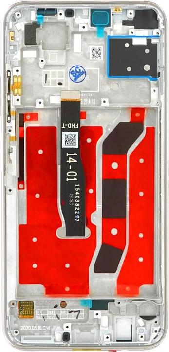 Produktbild OEM Display-Einheit + Rahmen für Huawei P40 Lite E midnight black (Display, Huawei P40 Lite E)