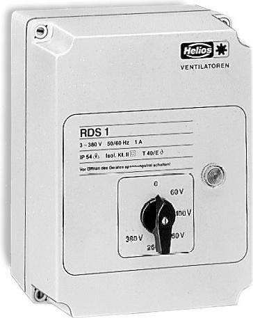 Actual product image Helios HELI RDS4 transformer speed controller IP54 3-phase 400V 4.0A