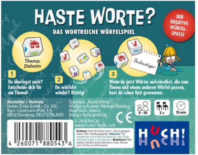 Actual product image Haste Worte - The wordy dice game (German)