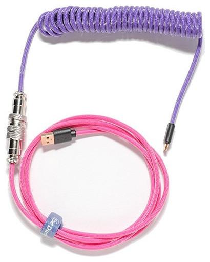 Image du produit Ducky Câble spiralé Premicord Joker, USB Type C vers Type A (1.80 m, USB 2.0)