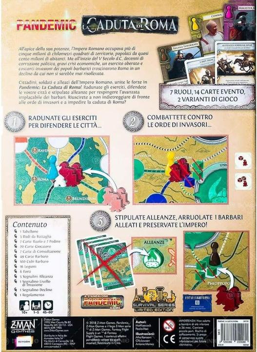 Actual product image Asmodée Pandemic - La Caduta di Roma (Italian)