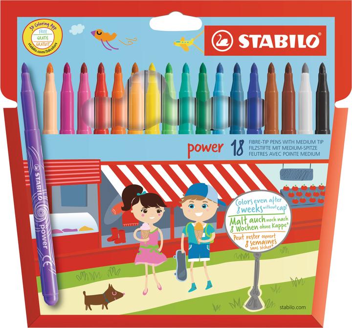 Actual product image STABILO Power (Multicoloured, 18 x)