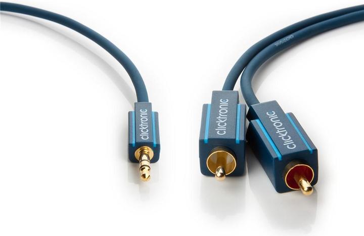 Actual product image Goobay Clicktronic MP3 adapter cable (5 m, 3.5mm jack (AUX), Cinch)
