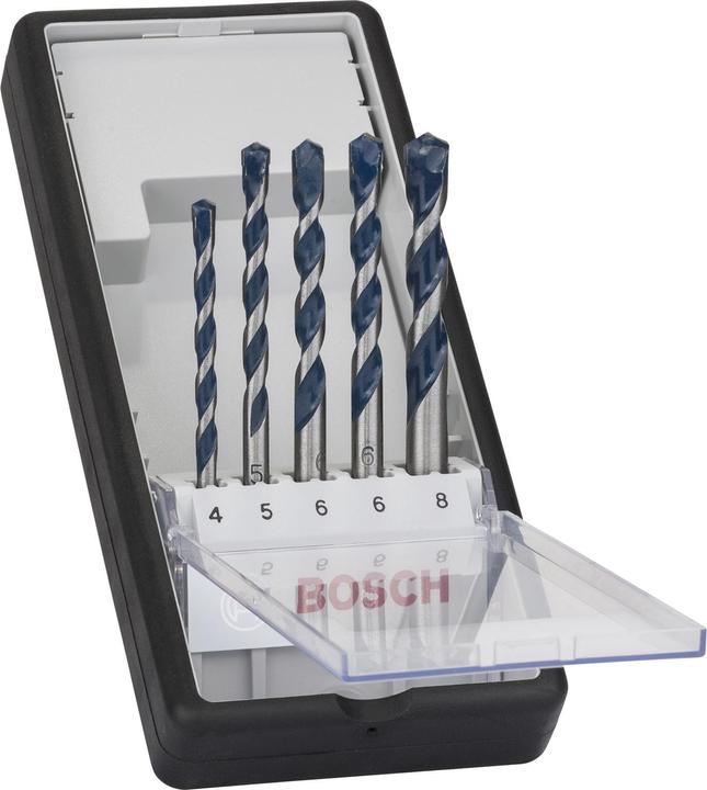 Actual product image Bosch Professional Zubehör 5-piece CYL-5 concrete drill bit set, Robust Line, 4-8 mm (Ø 8.0 mm, 4.00 mm, 5.0 mm, 6.0 mm)