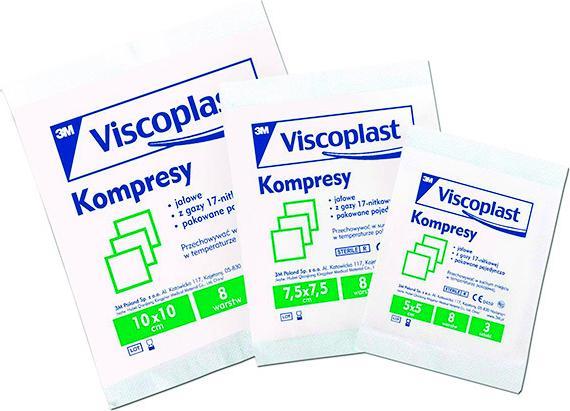 3M Sterile mullkompressen, baumwolle, 17-fädig, 8 lagen 7,5x7,5cm, 3 stk.