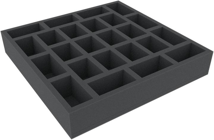 Produktbild Feldherr DVMEST055BO - 320 mm x 320 mm x 55 mm Schaumstoffeinlage für Brettspiele - 24 Fäch (Schaumstoff)