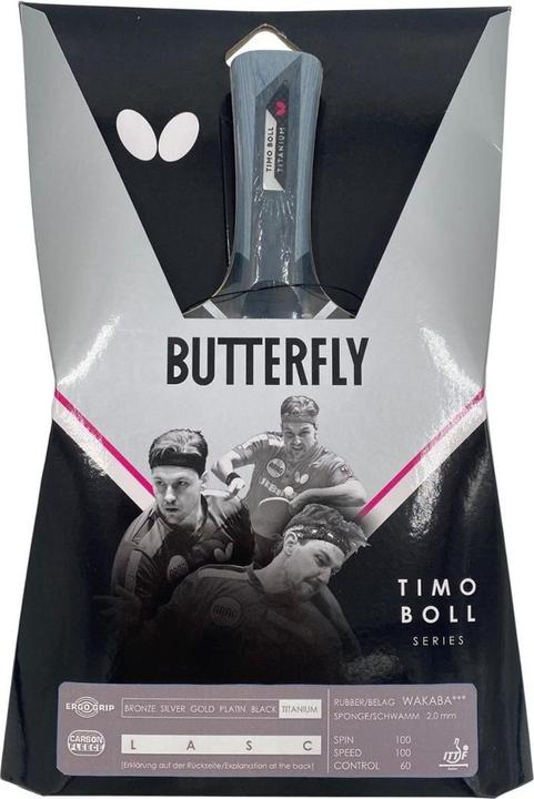 Immagine prodotto Butterfly Timo Boll Titanium Ping Pong Bats SUN/25726