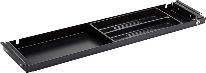 TecLines TUS006B Unterbau Schublade 186mm tief L, abschliessbar, schwarz