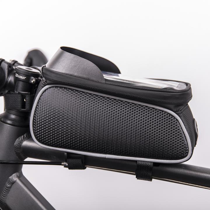 Produktbild OEM Wasserdichte Fahrradrahmentasche mit abgeschirmtem Handyhalter Model01black