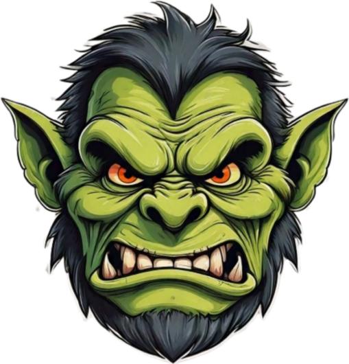 Actual product image Bügelbilder Bügelbild Angry Troll Face
