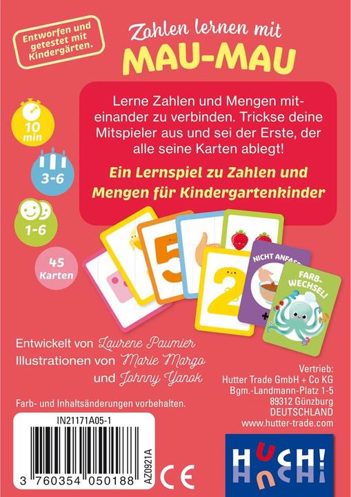 Produktbild 405018 - Zahlen lernen mit Mau-Mau - Zahlen und Mengen (Deutsch)