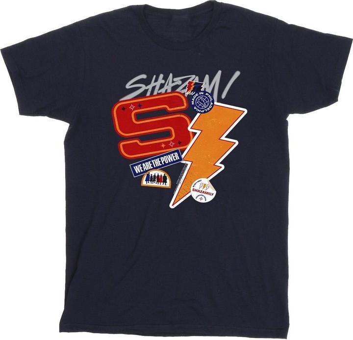 Shazam Fury Of The Gods Sticker Spam TShirt (3XL)