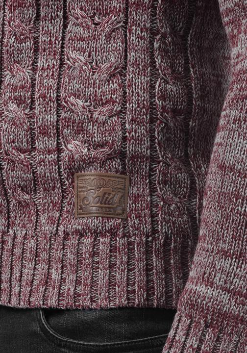 Immagine prodotto Solid Philemon Maglione In Maglia Grossa Pullover Maglieria Da Uomo Con Girocollo In Cotone 100% (L)