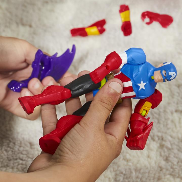 Actual product image Hasbro MixMashers Marvel Captain America Avengers Mix-And-Match