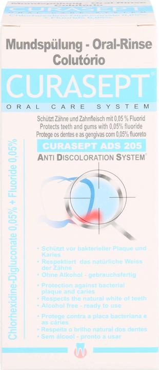 Produktbild Curasept ADS 205 Mouthwash 0.05 % Fl 200 ml (200 ml, Mundspülung)
