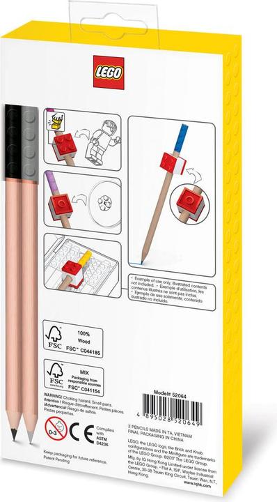 Actual product image Euromic LEGO Stationery 12 Color Pencils (Multicoloured, 12 x)