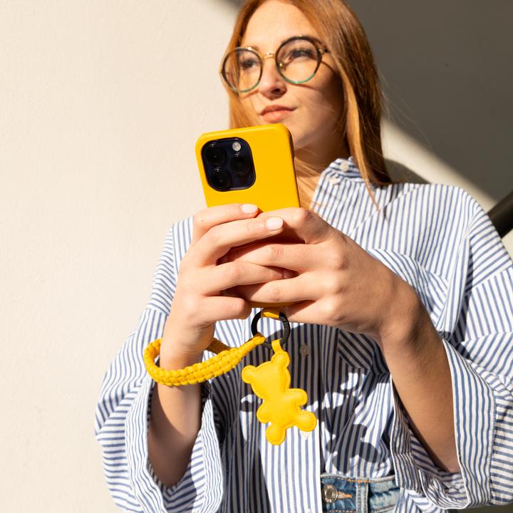 Image du produit SBS case&me Amelie Teddy Eco Leather charm yellow (Chlorure de polyvinyle (PVC), Similicuir (PU))