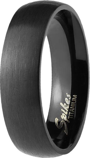 Star Piercing Ring schwarz gebürstet