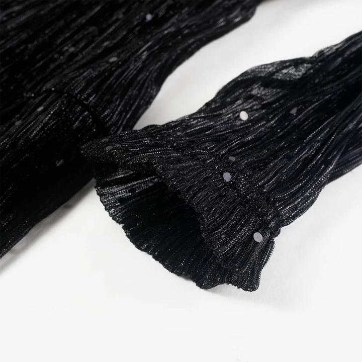 Produktbild VidaXL Kinderkleid mit Langen Ärmeln Schwarz 116,Aussenmaterial (116)